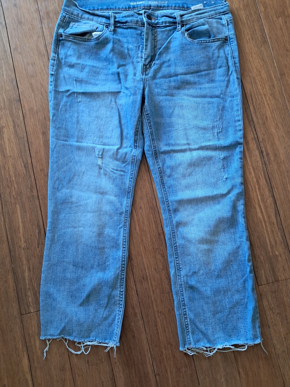 Old Navy Light Blue Straight-Leg Jeans